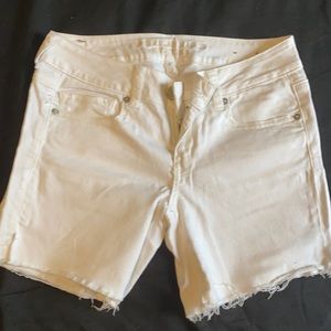 Women’s White American Eagle Jean Shorts
